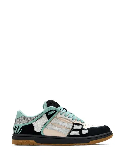Amiri Xl Skel Top Low Sneakers Multicolor In White