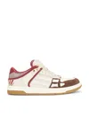 Amiri Brown Xl Skel Top Low Cow Leather Sneakers In Multi