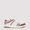 Amiri Brown Xl Skel Top Low Cow Leather Sneakers In Multi