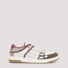 Amiri Brown Xl Skel Top Low Cow Leather Sneakers In Brown