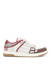 Amiri Brown Xl Skel Top Low Cow Leather Sneakers In Multi