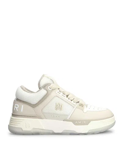 Amiri Ma1 Sneakers In Leather And Fabric In Neutral
