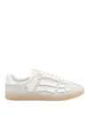 Amiri Croc Debossed Pacific Bones Sneakers In White