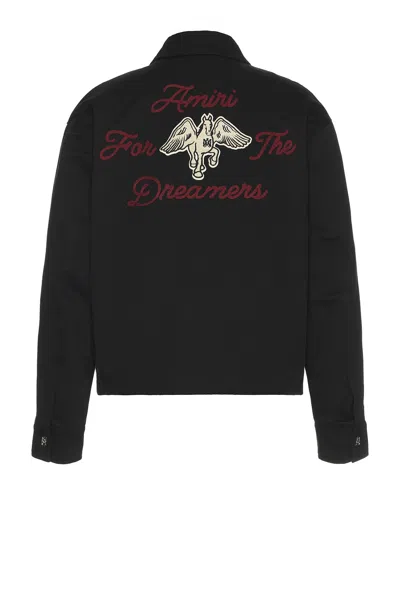 Amiri Zip Blouson In Black