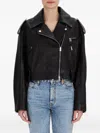 Amiri Zip-front Leather Jacket In Multi