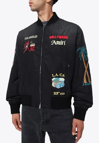 AMIRI ZIP-UP BOMBER JACKET
