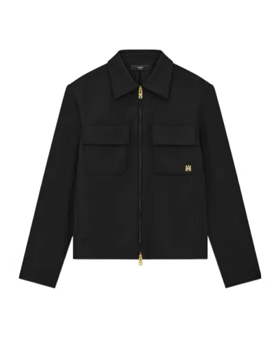 Amiri Zip-up Shirt Jacket In Black
