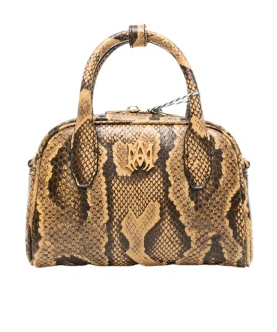 Amiri Zippered Handbag In Brown