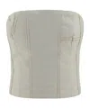 Amiri Bustier Top In Gray