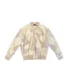 Amiri Zip-up Oversized Bomber Jacket In Brown