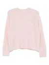 Amish Alpaca Wool-blend Sweater In Pink