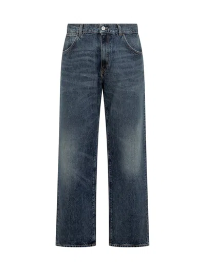 Amish James Blue Wide Leg Jeans