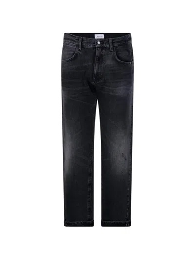 Amish Arizona Washed Distressed Jeans In Black