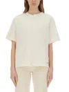 Amish Asymmetric T-shirt With Micro Logo