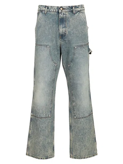 Amish At Work Dan Sablon Jeans Blue