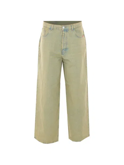 Amish Bargers Wide-leg Jeans In Neutral