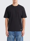Amish Basic Cotton T-shirt In Black