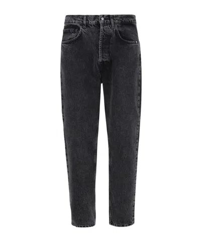 Amish Mid-rise Tapered-leg Jeans In Black