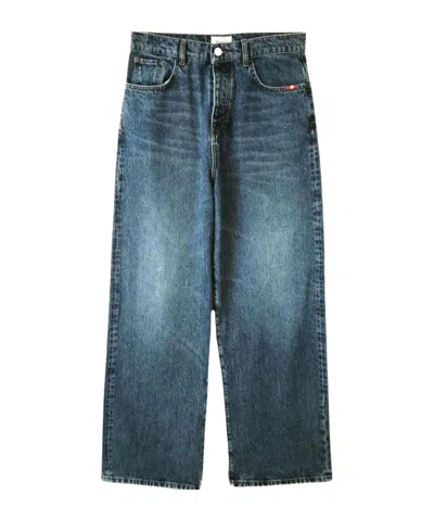 Amish Belt Loop Jeans In Blue