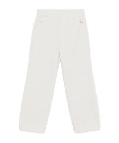 Amish Belt-loop Jeans In White