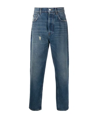 AMISH LOW-RISE COTTON TAPERED JEANS