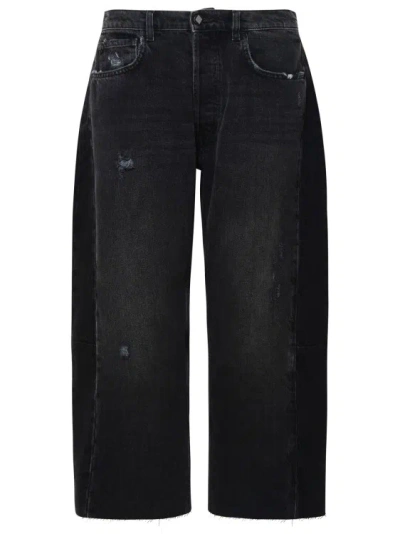 AMISH BLACK COTTON 'UPCYCLE' JEANS