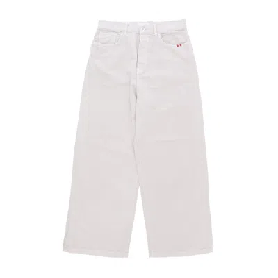 Amish Bull Wide Jeans Men's Long Trousers Sw Ecru