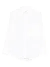 Amish Button-front Pocket Shirt In White