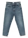 Amish Classic Gray Denim Jeans In Blue