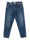 Amish Five-pockets Straight-leg Jeans In Blue