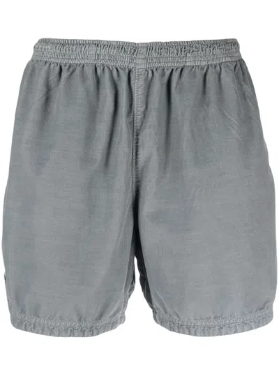 Amish Corduroy Straight-leg Deck Shorts In Grey
