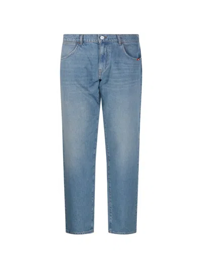 Amish Cotton Denim Jeans In Blue