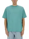 Amish Micro Logo Jersey T-shirt In Green