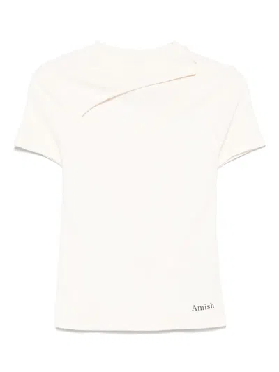 Amish Cut-out T-shirt In White