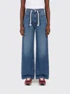 Amish Danielle Drawstring Jeans In Denim In Blue