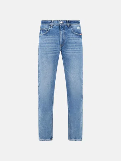 Amish 'david' Blue Cotton Jeans