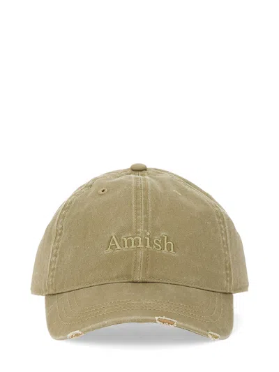 Amish Délavé Baseball Cap In Brown