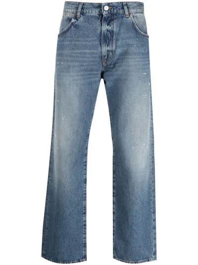 Amish Denim Cotton Jeans In Light Wash