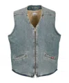 Amish Denim Vest Jeans Blue In Blue