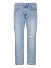 Amish Distressed Jeans In Blue