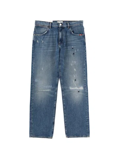 Amish Distressed Jeans In Blue