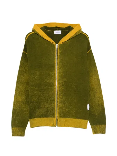 Amish Faded Zip-up Hoodie In Green