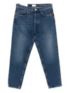 Amish Five-pockets Straight-leg Jeans In Blue