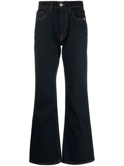Amish Flared-leg Jeans In Blue