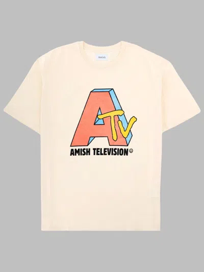 Amish Graphic Logo T-shirt In Pink
