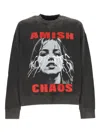 Amish Graphic-print Sweatshirt In Black