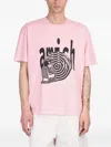 Amish Graphic-print T-shirt In Pink