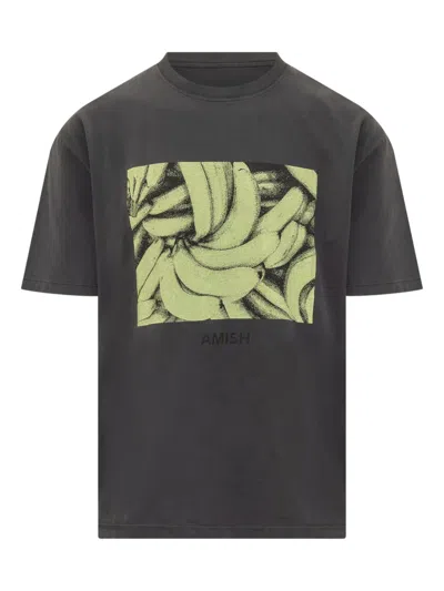 Amish Graphic-print T-shirt In Black
