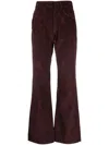 Amish Graphic Print Trousers In Red