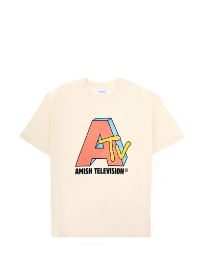 Amish Graphic-print T-shirt In 뉴트럴